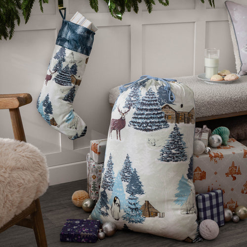  Multi Accessories - Arcticus Printed Velvet Xmas Bundle Multicolour furn.