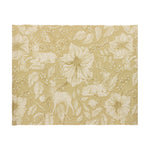 Paoletti Gold Stag Digitally Printed Table Runner + Placemat in Gold