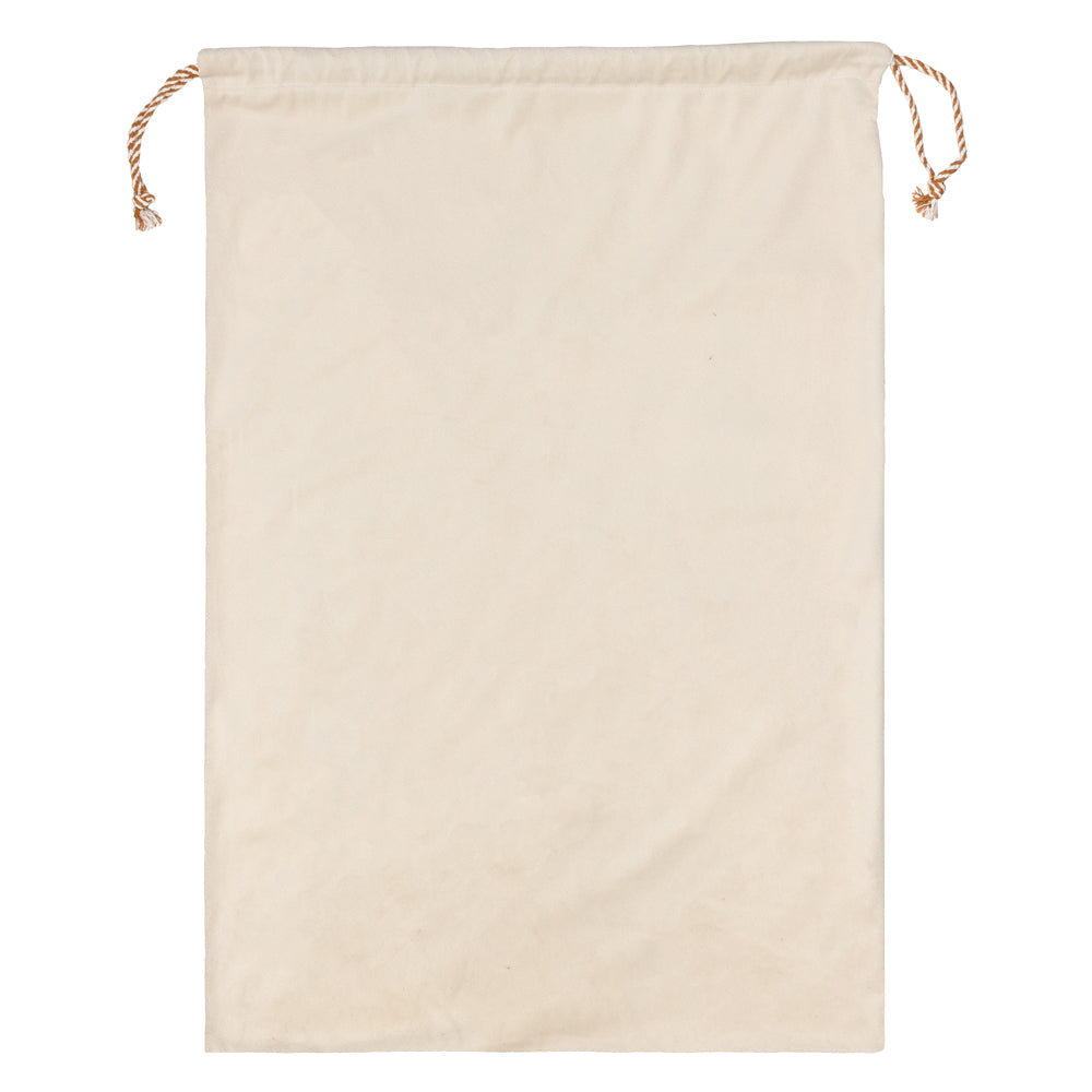 Gretel Printed Velvet Xmas Stocking + Sack Cloud Dust/Ginger