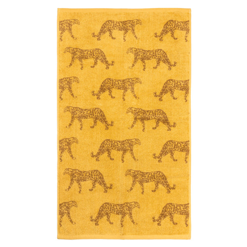 Animal Gold Bathroom - Leopard Animal Jacquard Towels Gold furn.