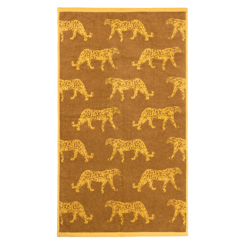 Animal Gold Bathroom - Leopard Animal Jacquard Towels Gold furn.