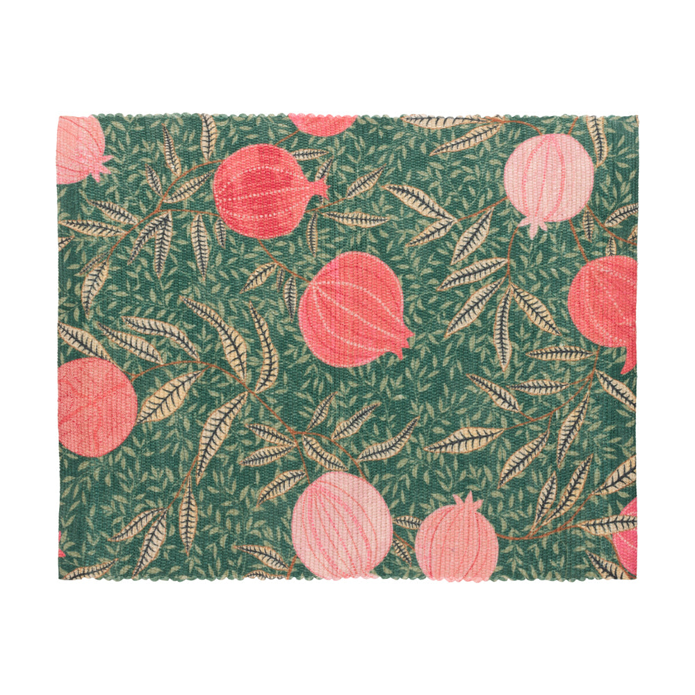 Pomegranate Trending Table Runner + Placemat Green