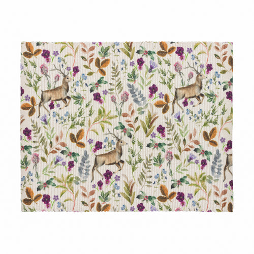 Animal Red Accessories - Reindeer Digitally Printed Table Runner + Placemat Berry Evans Lichfield