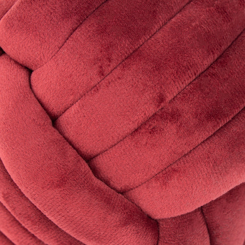 Plain Red Accessories - Knot Velvet Door Stop Red furn.