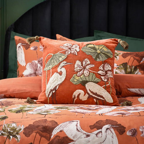 Animal Orange Cushions - Kushiro  Cushion Cover Coral Wylder