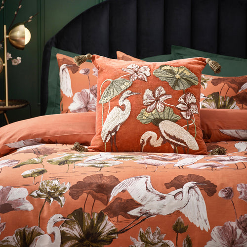 Animal Orange Bedding - Kushiro  Duvet Cover Set Coral Wylder