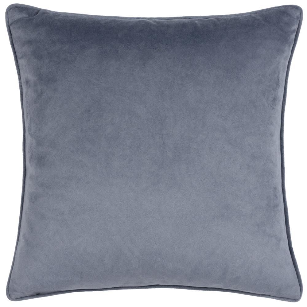 Lanzo Cut Velvet Piped Cushion Dusk