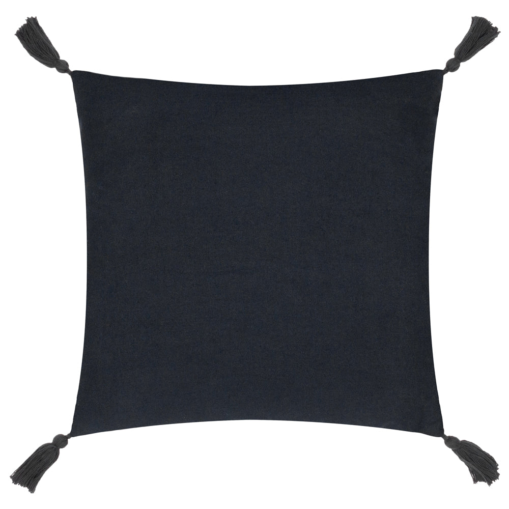 Larch Woven Cushion Black