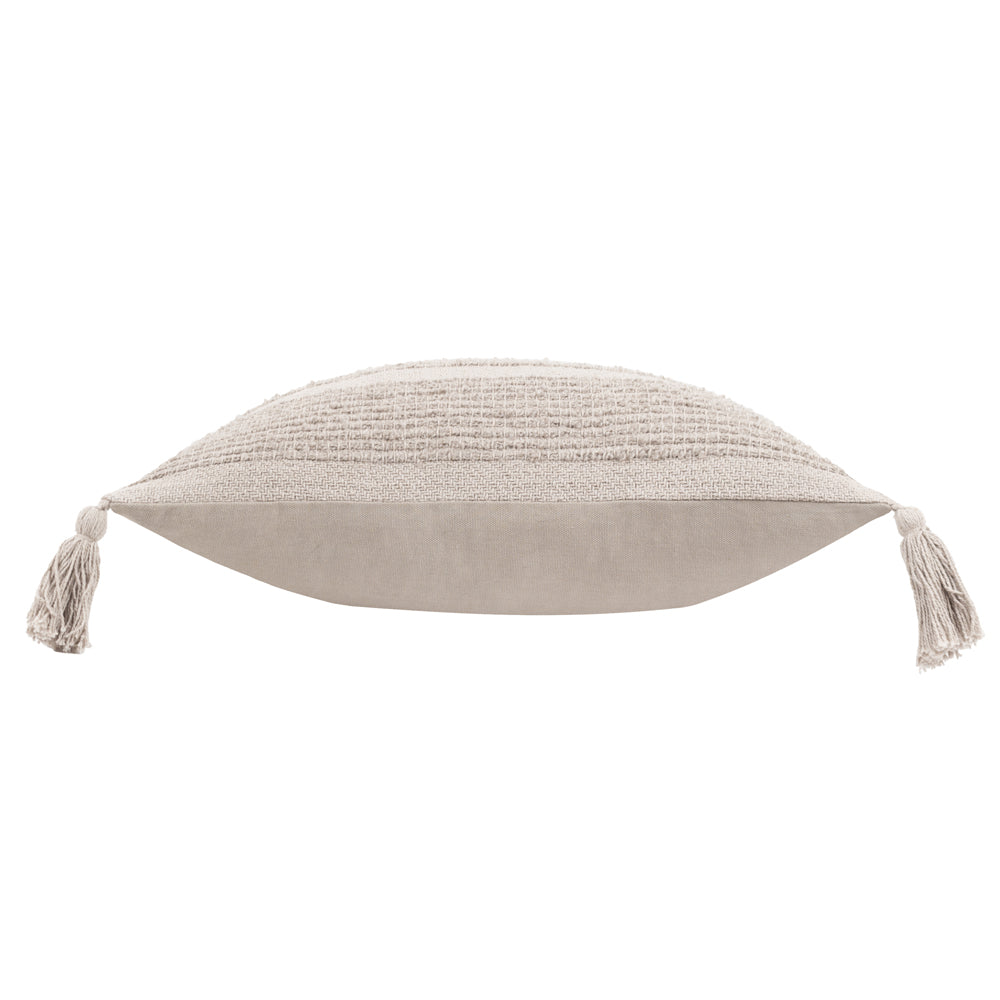 Larch Woven Cushion Stone