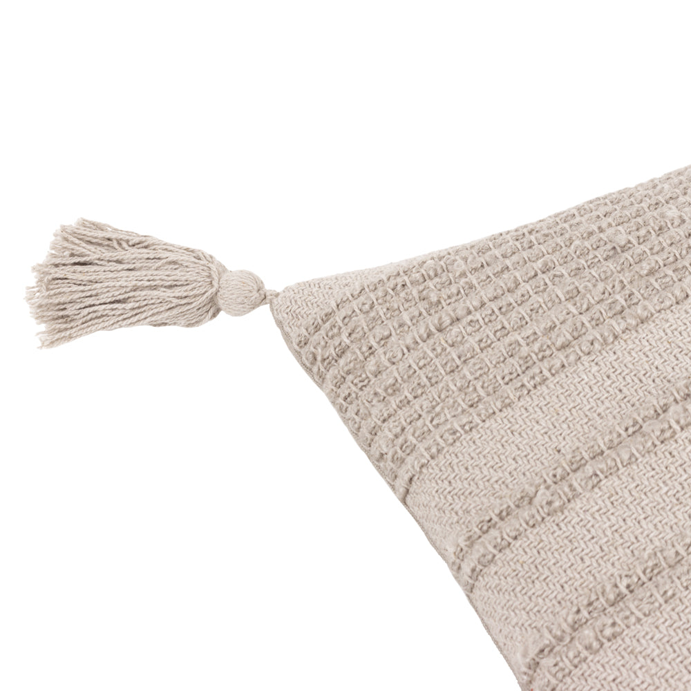 Larch Woven Cushion Stone