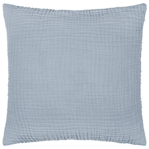 Lark Muslin Cotton Cushion Mineral Blue