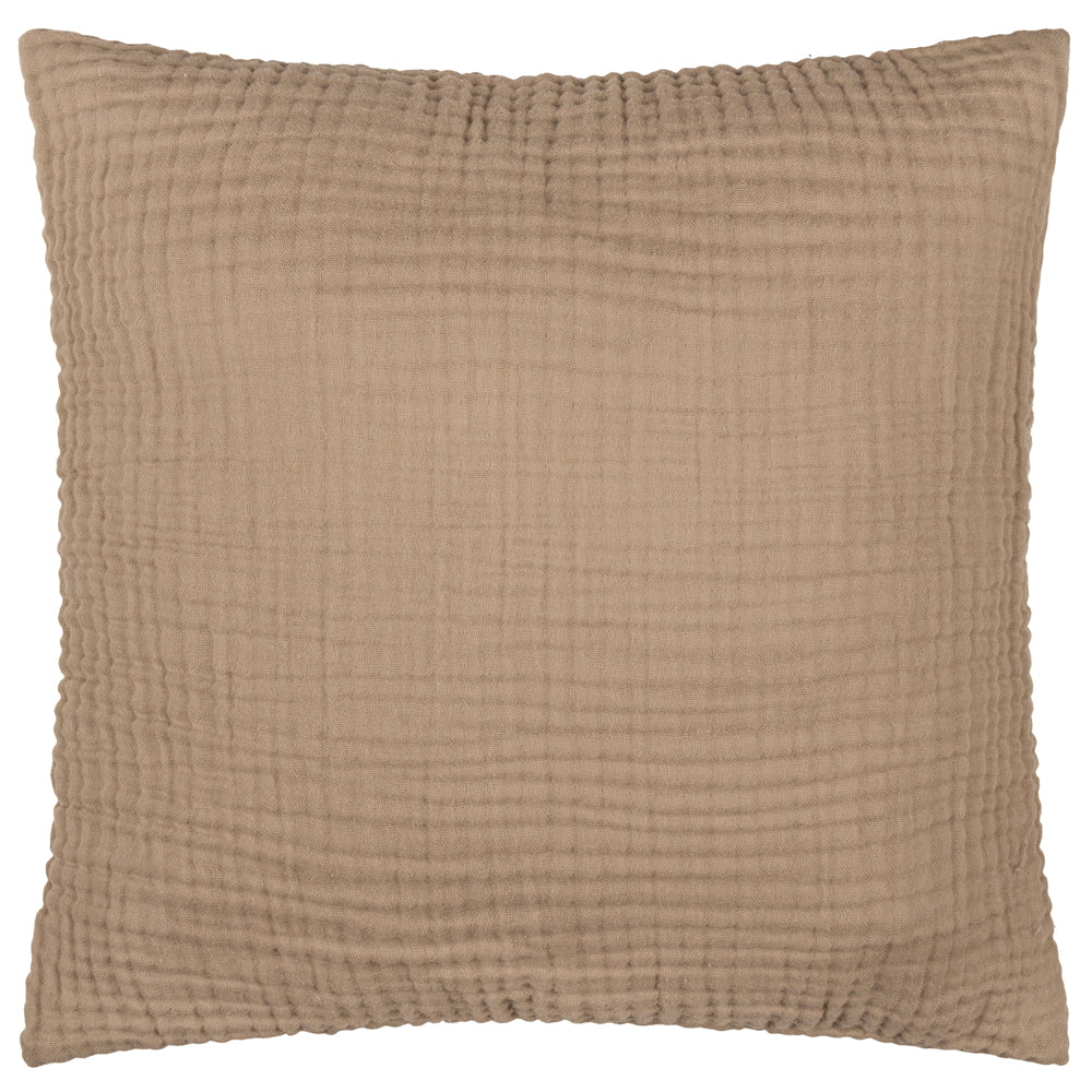 Lark Muslin Cotton Cushion Mole
