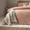 Yard Lark Cotton Muslin Duvet Cover Set in Pink Clay
