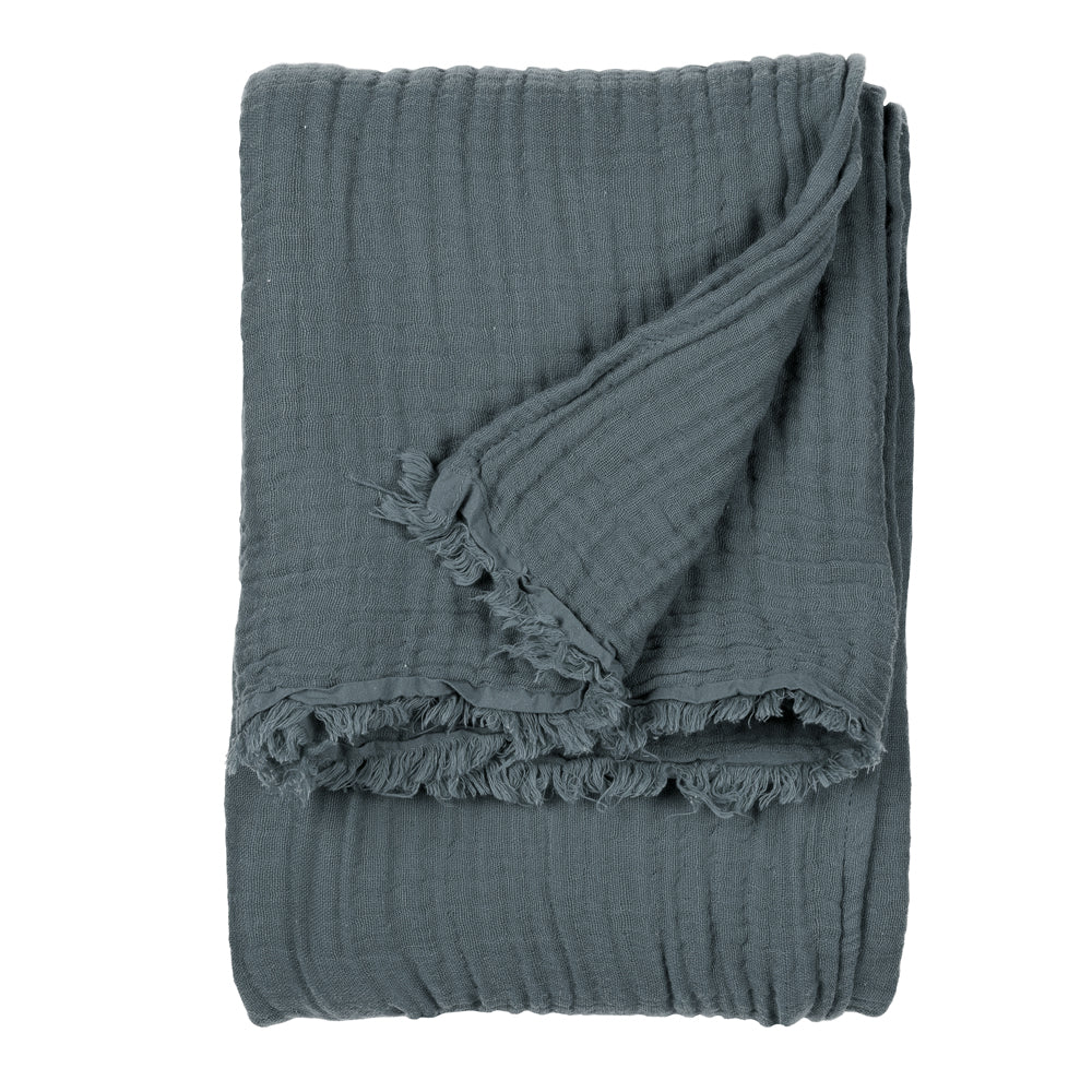 Lark Muslin Cotton Throw Dusk