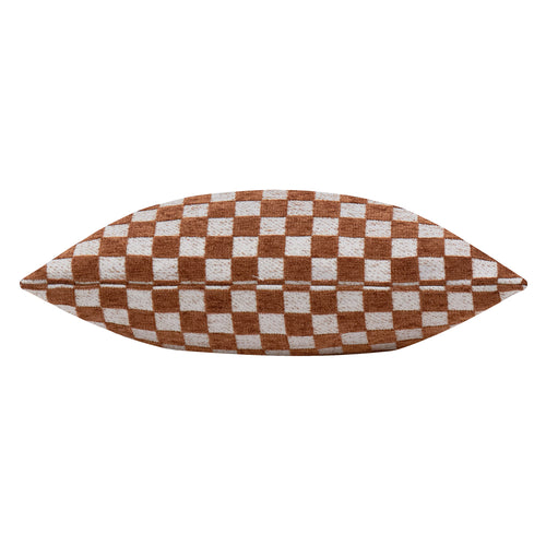 Larro Chenille Checkerboard Cushion Copper