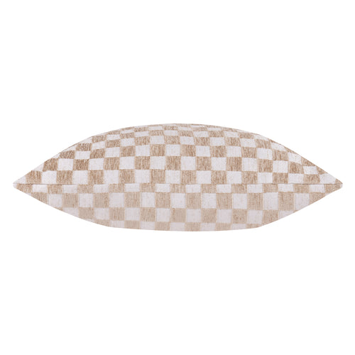 Larro Chenille Checkerboard Cushion Natural