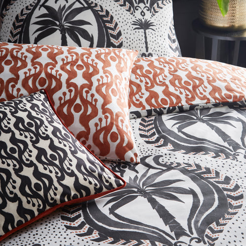 Geometric Black Cushions - Laucala Ikat Bohemian Cushion Cover Black Wylder Tropics