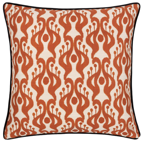 Geometric Brown Cushions - Laucala Ikat Bohemian Cushion Cover Sunset Wylder Tropics
