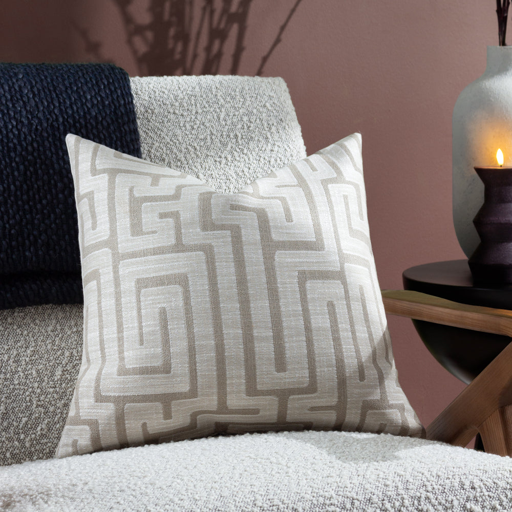Abstract Cream Cushions - Lauder  Cushion Cover Ecru HÖEM