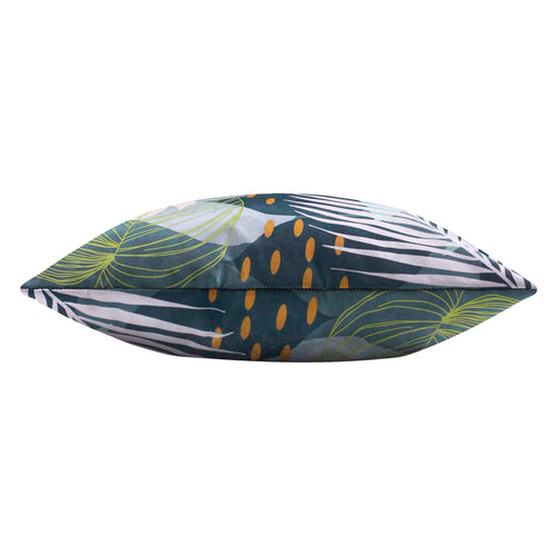 Jungle Blue Cushions - Leafy Outdoor Cushion Cover Teal furn.