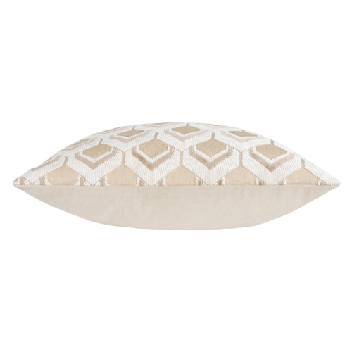Geometric Beige Cushions - Ledbury  Cushion Cover Warm Taupe Paoletti