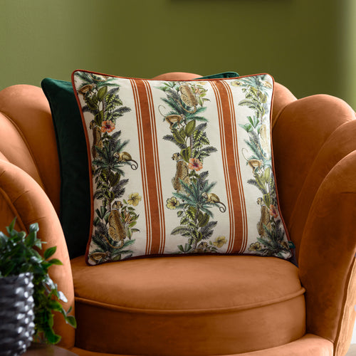 Leilani Printed Chenille Cushion Siena