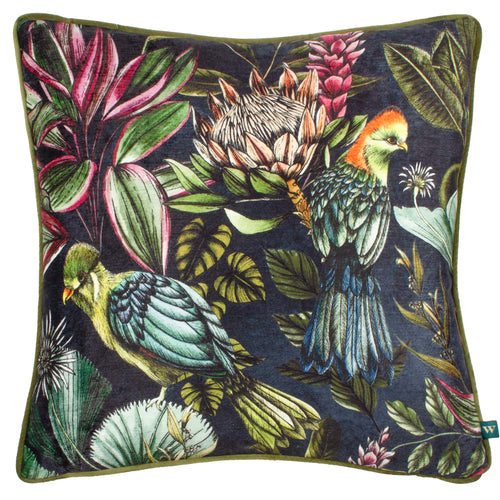 Leilani Printed Chenille Cushion Twilight