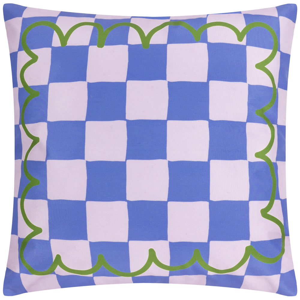 Lemons Outdoor Cushion Blue