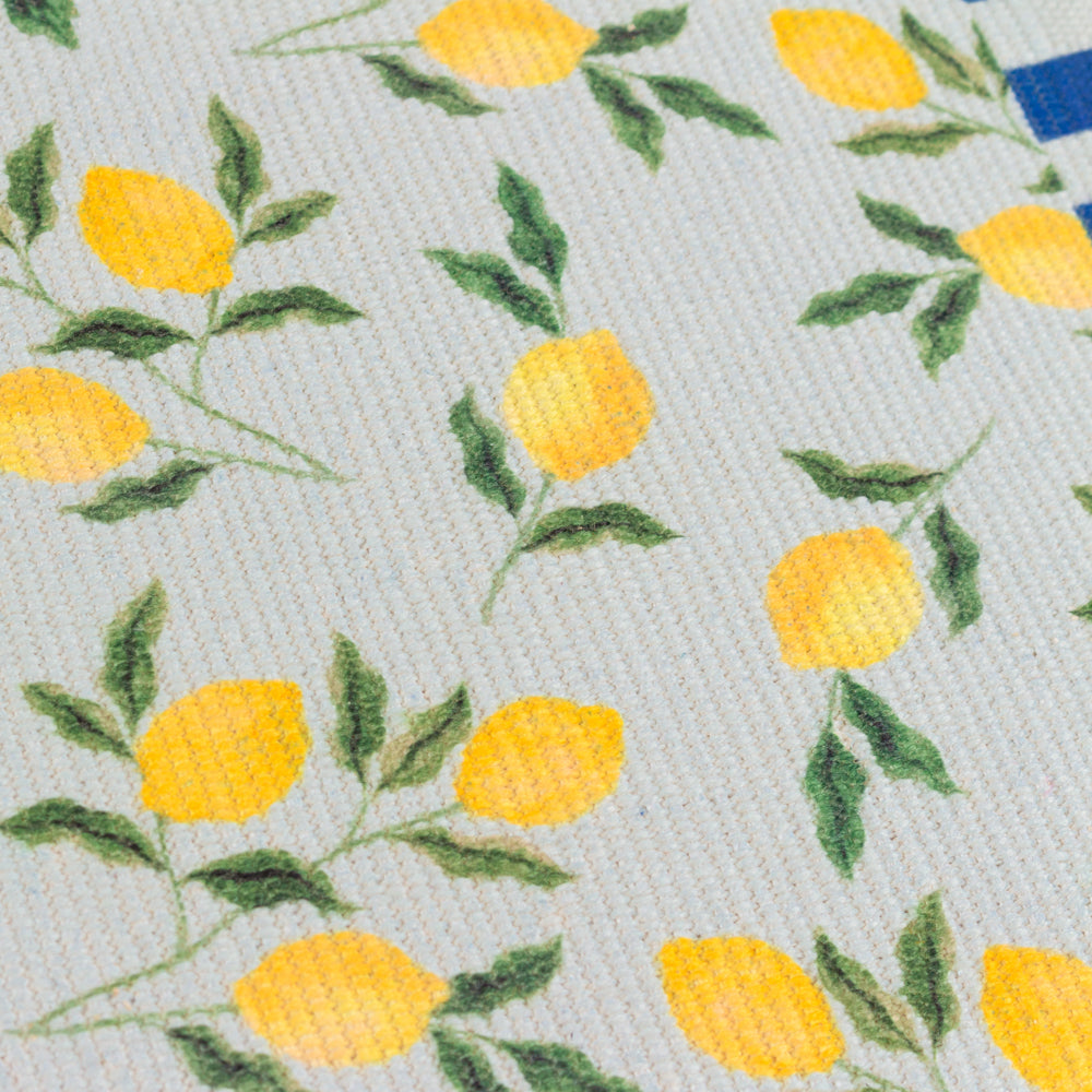 Lemons Set of 4 Indoor/Outdoor Placemats Blue