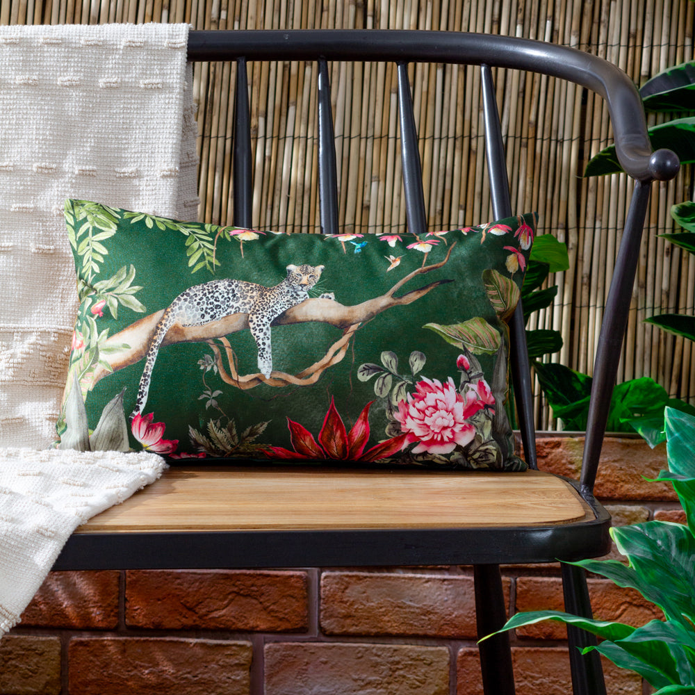 Leopard Rectangular Outdoor Cushion Forest