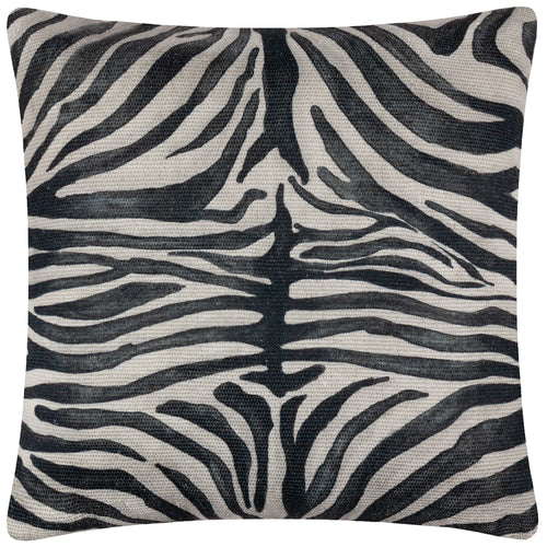 Animal Multi Cushions - Leopardis Zebra Woven Outdoor Cushion Cover Multicolour Paoletti