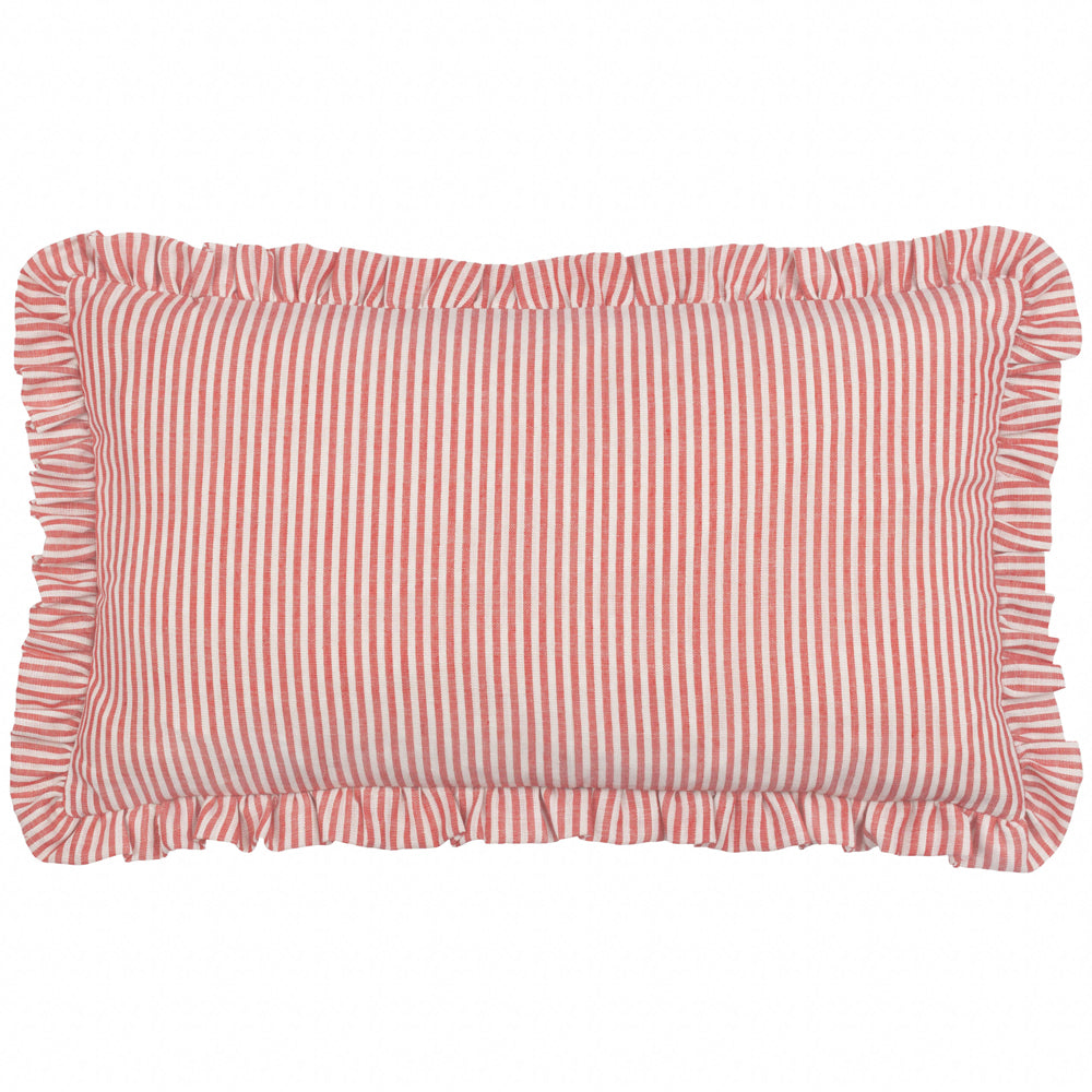 Les Fruites Embroidered Ruffle Cushion Lemons