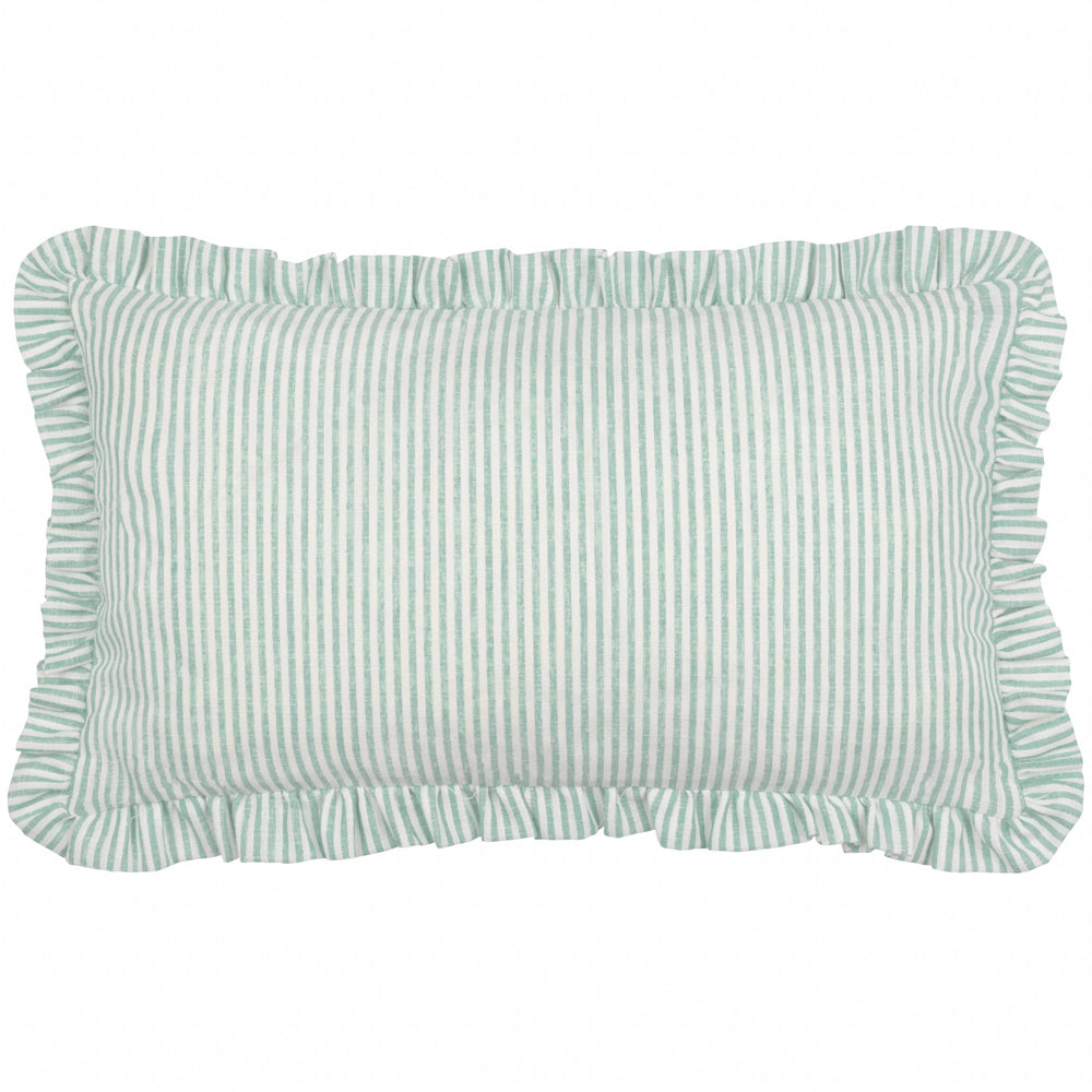 Les Fruites Embroidered Ruffle Cushion Orange