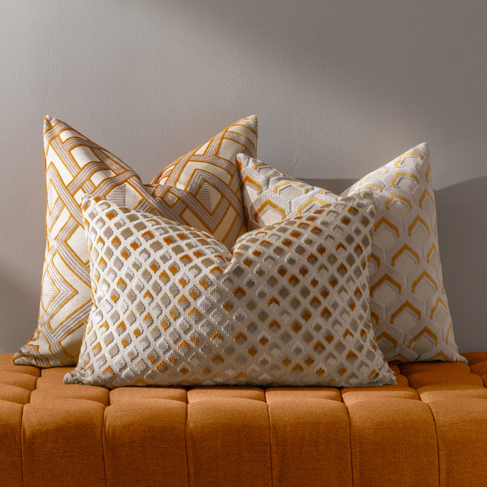 Paoletti cushions gold hotsell