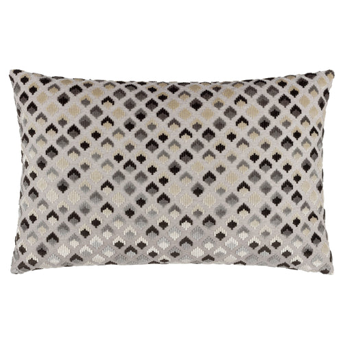 Geometric Black Cushions - Lexington  Cushion Cover Grey/Black Paoletti