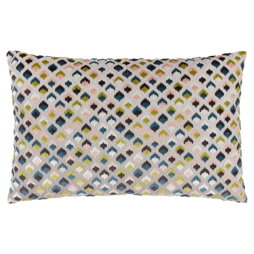 Geometric Grey Cushions - Lexington  Cushion Cover Smoke/Rose Paoletti