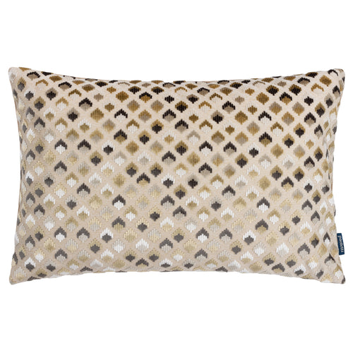 Geometric Beige Cushions - Lexington  Cushion Cover Warm Taupe Paoletti