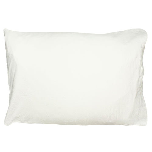 Plain White Bedding - Palm Springs Ogee Tufted Pillowcase White Linen House