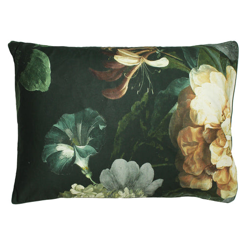 Floral Black Bedding - Winona Dark Botanical Pillowcase Ivy Linen House