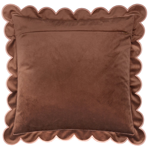 Lil Scallop Velvet Cushion Chestnut/Slipper