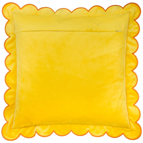 Lil Scallop Velvet Cushion Lemon/Ginger