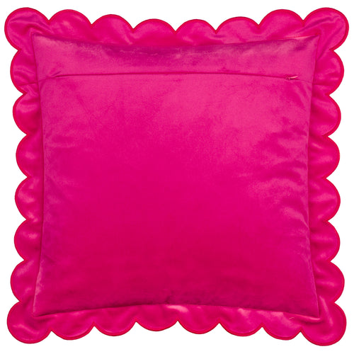 Lil Scallop Velvet Cushion Pink/Red