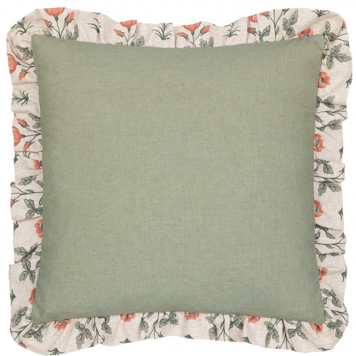 Floral Multi Cushions - Linen Renee Printed Ruffle Cushion Cover Multi Seventy Three