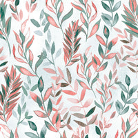 Floral Red M2M - Longstock Sunset Fabric Sample Evans Lichfield