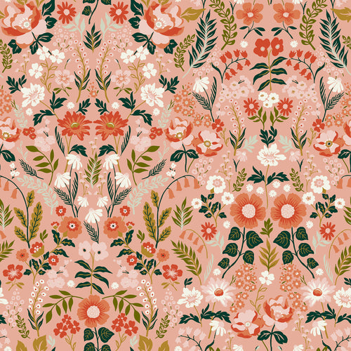 Floral Pink M2M - Lorelei Pink Floral Made to Measure Curtains furn.