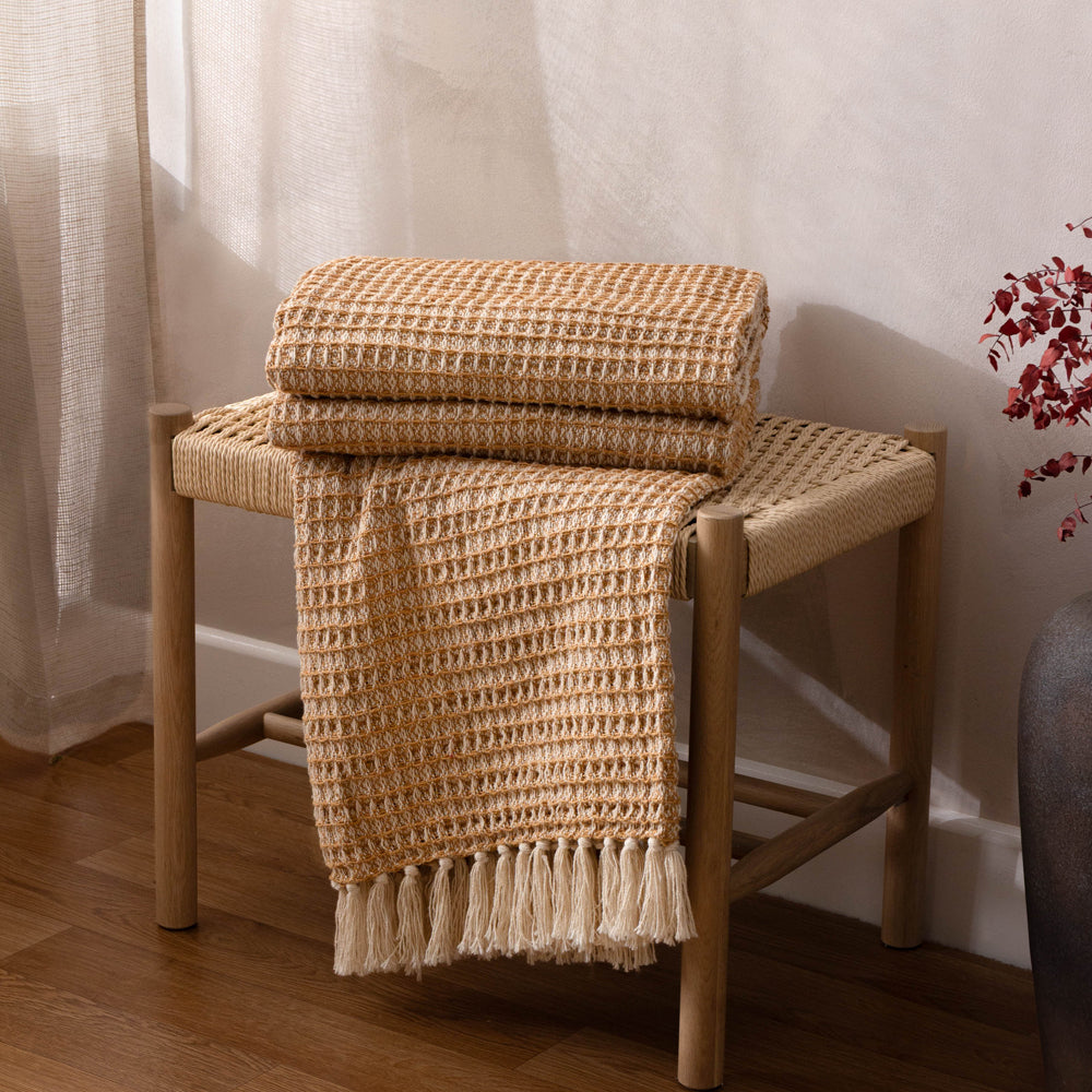 Lorne Yellow Throw | Honey Throws | Yard – Furn.com