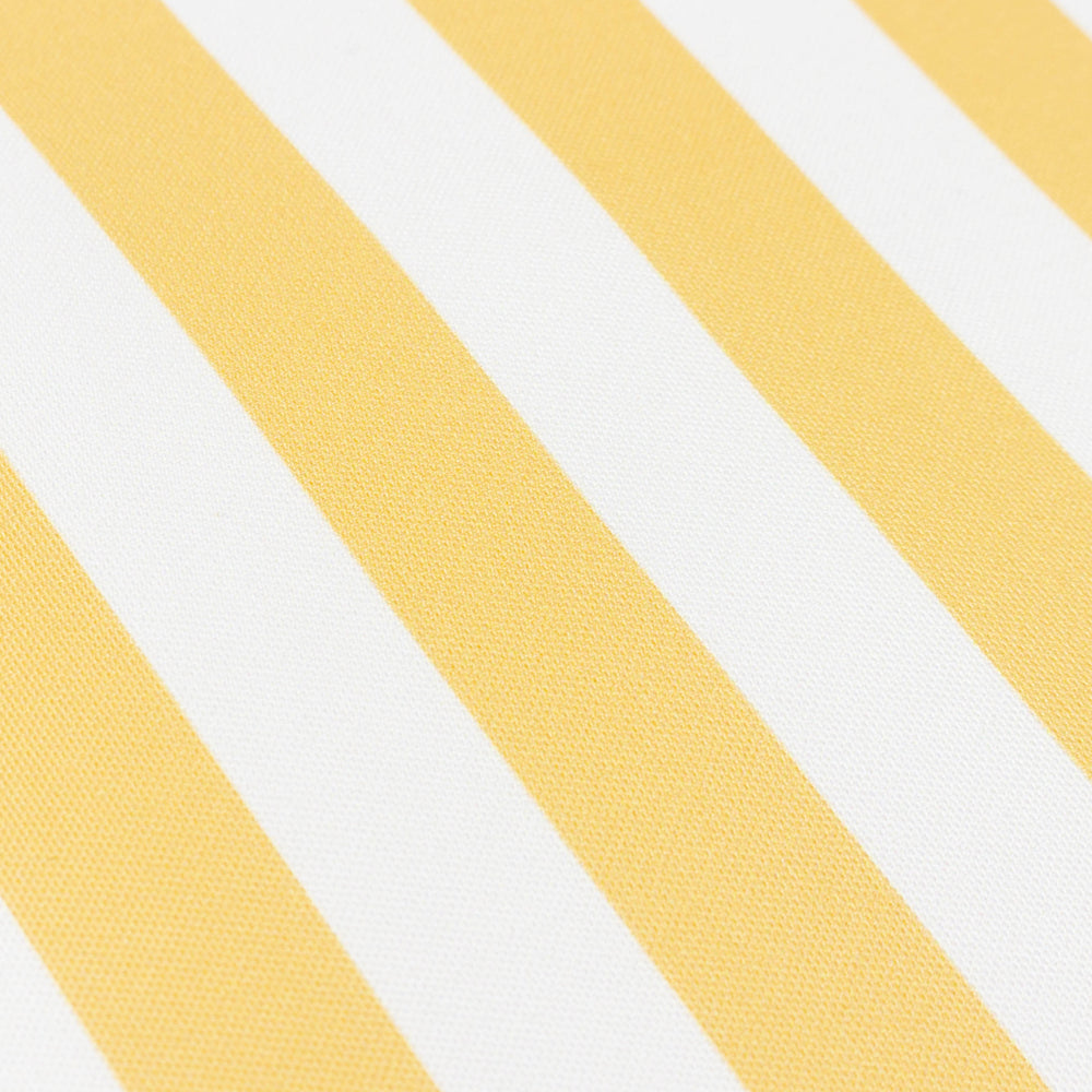 Lottie Striped Ruffle Outdoor Cushion Yellow