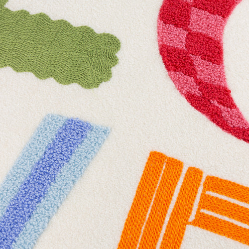 Love Tuft Cushion Multicolour