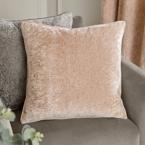 Lustre Velvet Cushion Oyster