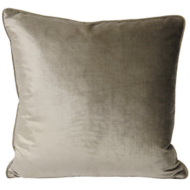 Paoletti Luxe Velvet Piped Cushion Cover in Mink